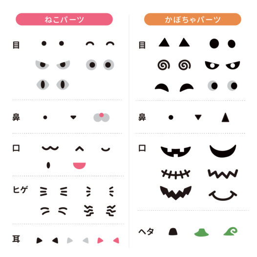 無料ダウンロード｜ハロウィン チョコペンパーツシートで簡単デコレーション