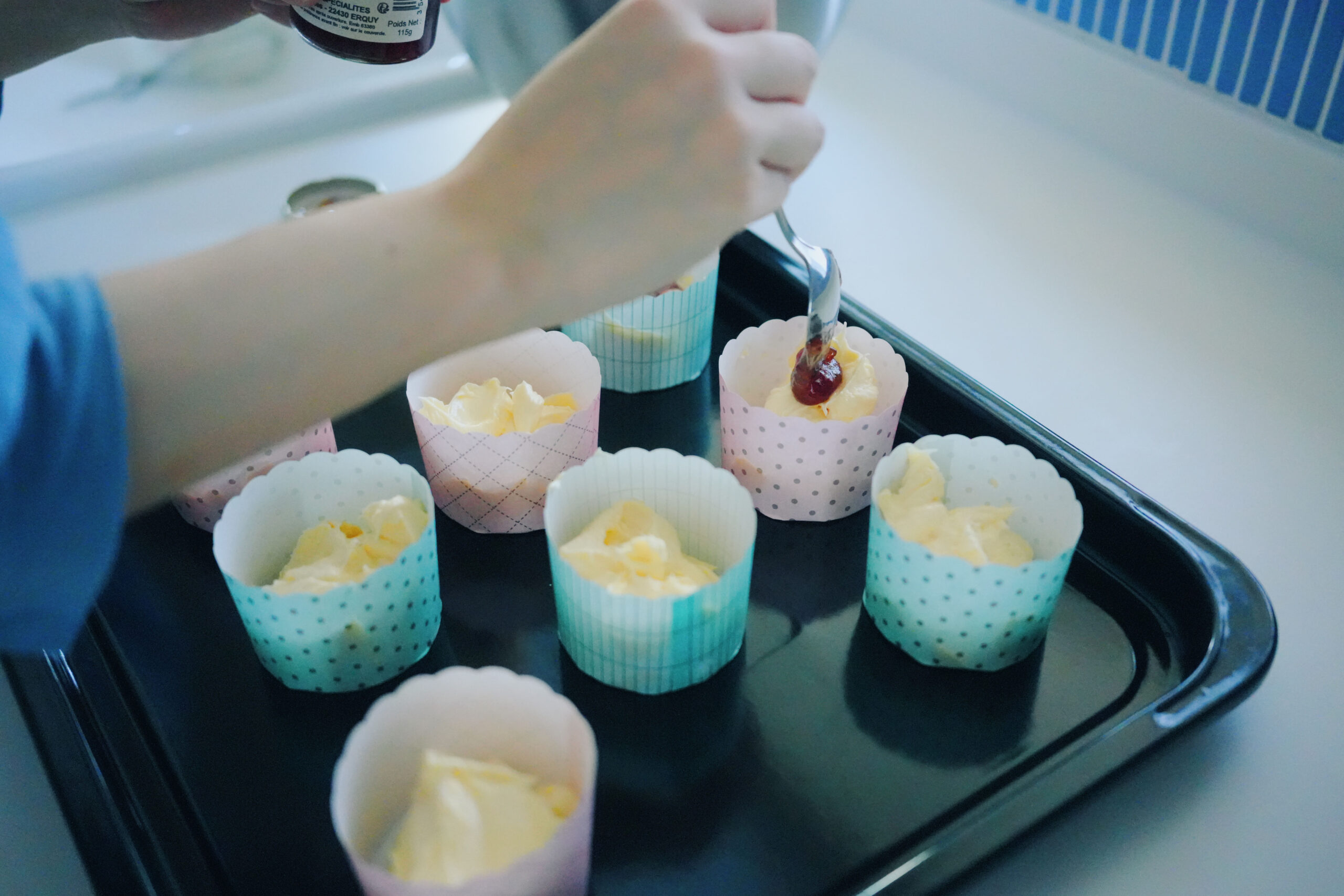 好みでジャムを加える